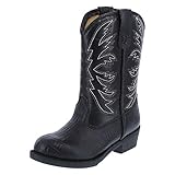 SmartFit Boy's Black Toddler Western Boot Toddler Size 8 Regular