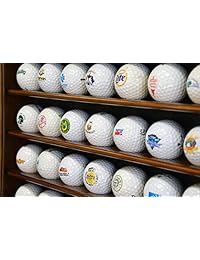 Gabinete, vitrina para 49 pelotas de golf, soporte para estantería de pared con protección UV 98%, bloqueable