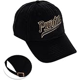 Desert Cactus Purdue University Baseball Hat Boilermakers Brimmed Embroidered Hats Cap Adjustable Cloth Strap Adult (Style I1 Vintage) Black