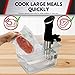 WyzerPro Sous Vide Container for Cooking – Fits Immersion Circulators Anova, Joule, Sansaire, Polyscience – Heat & Shatter Resist, Dishwasher-safe – Tank Holds 12 Quarts for Sous Vide Water Bath