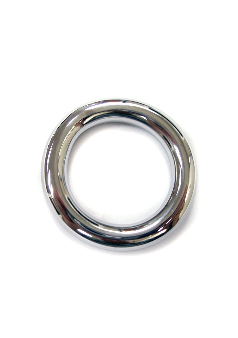 Rouge Garments 40 mm Stainless Steel Doughnut Cock Ring, silver