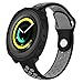 MOTONG Silicone Protective Case Cover Shell for Samsung Gear Sport (SM-R600) Smart Watch(Silicone Black)