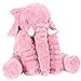 SGS Stuffed Elephant Plush Pillow Cushion Toy Pink, 24 Inches
