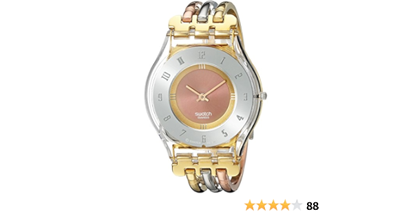 Montre Swatch Skinalliage femme acier cuir noir - Femme - modèle SYXS109 |  MATY