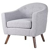 Merax PP036418EAA Living Room Accent Chair Armrest Bonus Soft Seat Cushion
