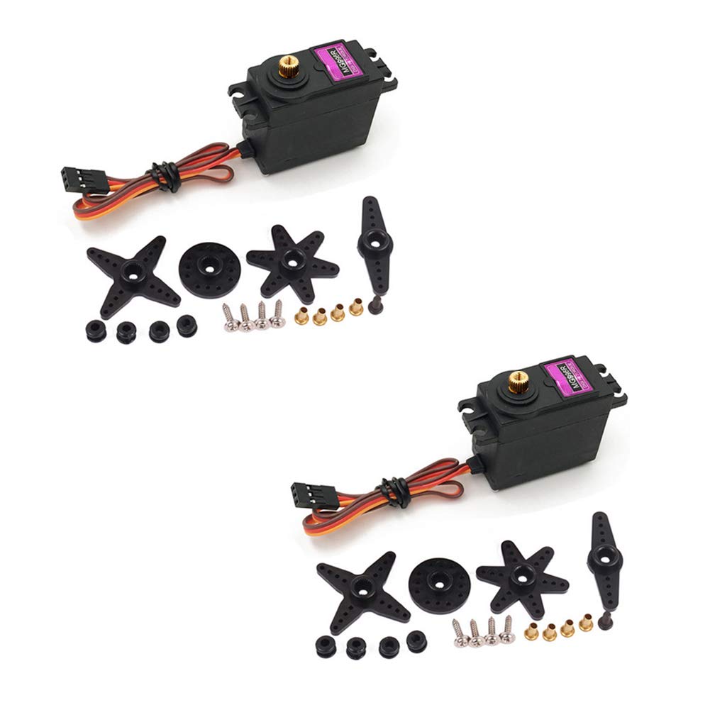 Treedix 2 pcs MG996R Servo Motor Metal Gear
