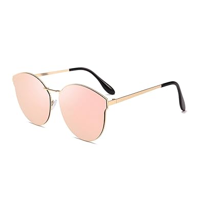 WUDUBE Polarisierte Sonnenbrille, Unisex-Outdoor-Persönlichkeit, runder Metallrahmen
