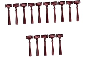 SAFIGLE Judge Costume Prop 15 pcs Boys School and Myers Craft Role Judge Personalized Party Pounding Cm Office Gavel Dress Children Props Scales Wooden Rose Mini Gifts Court Amy Judge Costume Toy