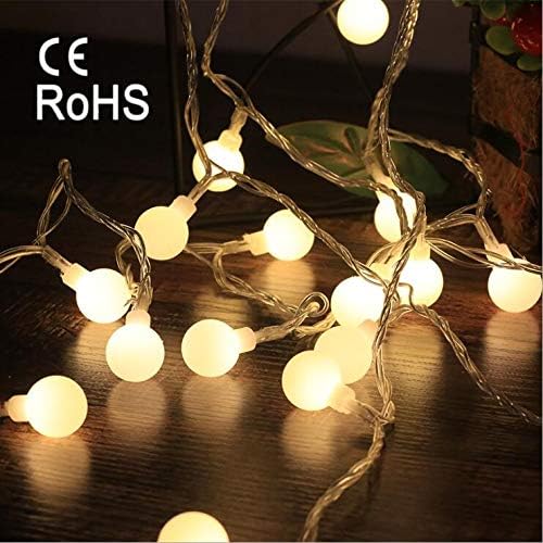 6 Meters / 22ft String Lights, 40 LED Globe Lights Indoor or Outdoor Waterproof Fairy Lights for Party, Garden, Patio…