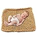 Play Tailor Chunky Knit Blanket for Newborn Photography Props Baby Photo Backdrop Rugs Newborn Basket Filler (19.7