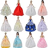 E-TING 5 Pcs Fashion Handmade Clothes Dresses Grows Outfit for Barbie Doll Q