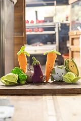 Petface Foodie Faces Aubergine Plush Dog Toy with Squeaker view 4