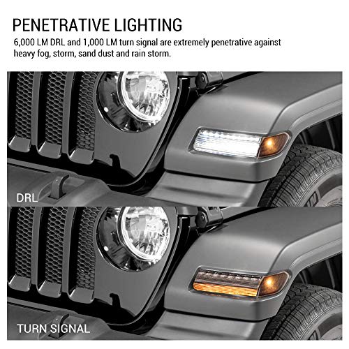 FIERYRED JL LED Fender Light Kit Compatible with 20182020 Jeep