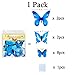 Ewong Butterfly Wall Decals - 72PCS 3D Butterflies Home Decor-Stickers, Removable Mural Decoration for Girls Living Room Kids Bedroom Bathroom Baby Nursery, Waterproof DIY Art (5 Color+1colorful)