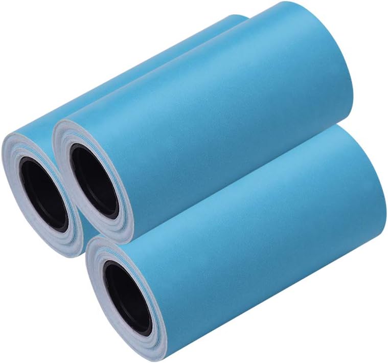 Aibecy Printable Color Sticker Paper Roll Direct Thermal Paper with Self-Adhesive 57 * 30mm(2.17 * 1.18in) for PeriPage A6 Pocket Thermal Printer for PAPERANG P1/P2 Mini Photo Printer