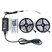 LTROP 2 Rolls 32.8ft 300 LED Strip Lights Kit, Non-waterproof flexible RGB Color Changing SMD 5050 Light Strip with Mini 44 Key IR Controller and 12V 5A Power Supply