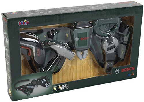 Theo Klein 8313 Bosch Werkzeuggürtel | Mit Hammer, Zange, Säge und vielen mehr | Mit batteriebetriebenem Ixolino | Maße: 76 cm x 24 cm 4,5 cm | Spielzeug für Kinder ab 3 Jahren – Bild 3
