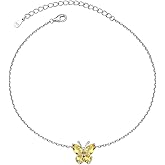 Custom4U Personalized Infinity Ankle Bracelets for Women 925 Sterling Silver Anklet Bracelet Endless Love Symbol Birthstone Charm Adjustable Foot Chain Jewelry Mothers Day Gifts for Mom Wife Women Her