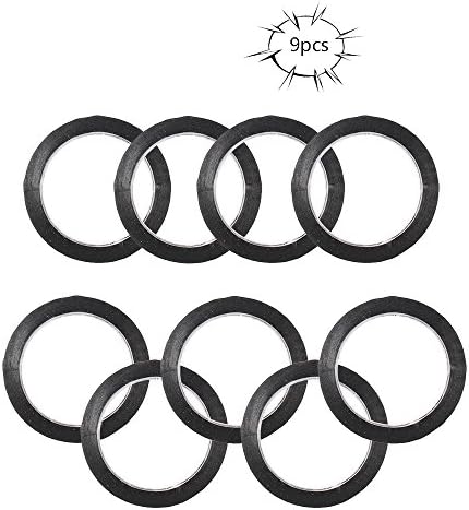 Purture 9 Pieces Graphic Chart Tape Whiteboard Tape Gridding Tape Self-Adhesive Artist Tape, Each Roll is 3 mm Width by 66m Length, Black, Shipping by FBA