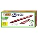 BIC Gel-ocity Original Retractable Gel Pen, Medium Point (0.7 mm), Red, 12-Count primary