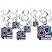 Amscan 674060 Hanging Swirl Ceiling (12ct) Party Decorations, One Size, Multicolor