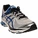 ASICS Men's GT 1000 4 Running Shoe, Silver/Electric Blue/Black, 8.5 4E US