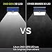 LITOM Original Solar Lights Outdoor, 3 Optional Modes Wireless Motion Sensor Light with 270° Wide Angle, IP65 Waterproof, Easy-to-Install Security Lights for Front Door, Yard, Garage, Deck-6 Pack