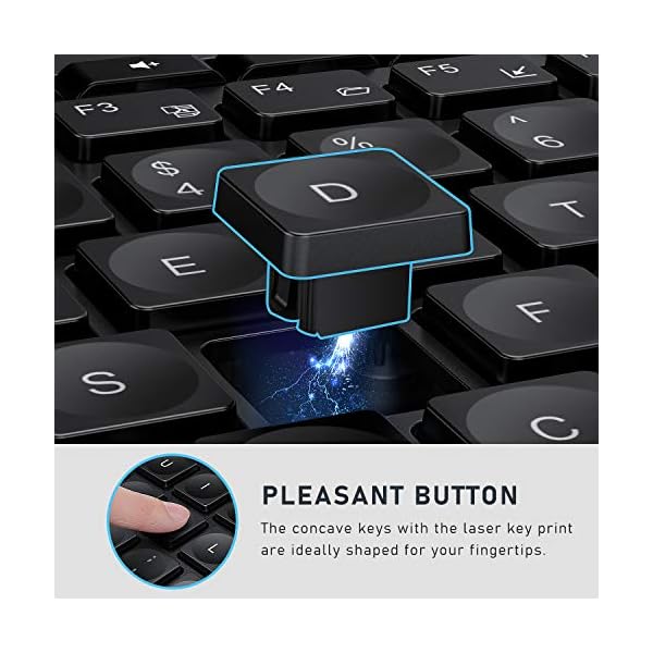 Jelly-Comb-Wireless-Keyboard-and-Mouse-Set-24-GHz-Wireless-Keyboard-Mouse-Combo-with-Nano-USB-Receiver-for-PC-Desktop-Computer-Laptop-PC-14-Shortcut-Buttons-QWERTY-UK-Layout-Black Jelly Comb Wireless Keyboard and Mouse Set, 2.4 GHz Wireless Keyboard Mouse Combo with Nano USB Receiver for PC Desktop…