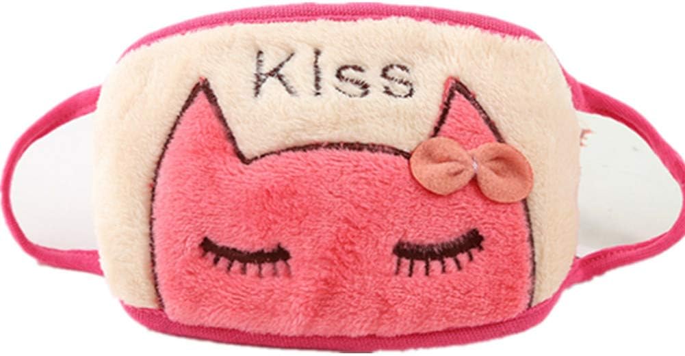 Markcur Cute Cotton Face Mouth Mask Anti Dust Masks Fashion Earloop Face Mask for Women Red