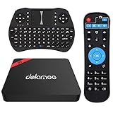 Android 7.1 TV Box, Dolamee D5 Smart TV Box Amlogic Quad Core CPU A53 Processor 64 Bits Support 4K 3D 2.4Ghz WiFi HDMI 2.0