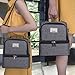 Mayetori lunch box, insulated bag for women boys and girls, men's large refrigerated tote bags, double cooler (gray)