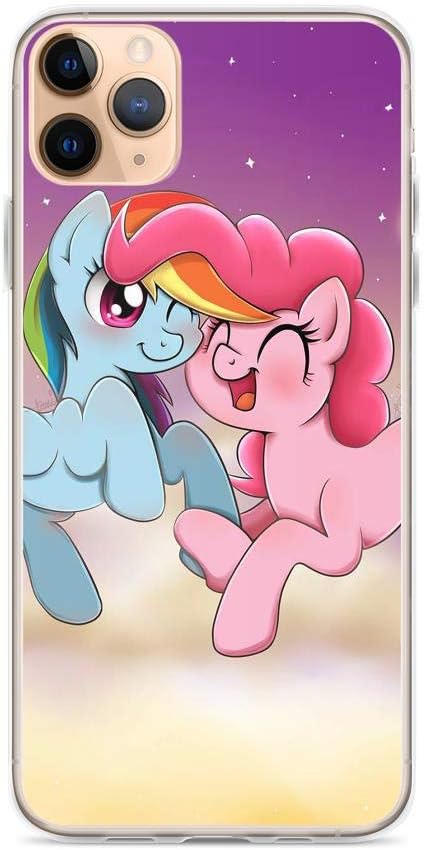 TEEMT Compatible with iPhone 11 Case Rainbow Dash My Little Pony Pure Clear Phone Cases Cover