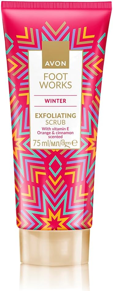 Avon Foot Works Winter Exfoliating Scrub Vitamin C 75ml Polished Glow Soft Feet