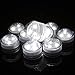 AGPtek 10PCS White Submersible Round LED Candle High Brightness Tea Vase Battery Light Outdoor Garden Pond Pool Bath Disco Bar Spa Tub Decoration Wedding Xmas Floral Decoration Candles