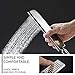 Iriber Chrome Shower System 10 Inch High Pressure Rainfall Shower Head Brass Shower Set Bathroom Rain Shower Mixer Shower Valve Modern Rain Shower and Shower Faucet and Handheld Combo Set