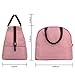 BALORAY Lunch Bag for Women Men Lunch Tote Bag Lunch Organizer Lunch Holder Lunch Container (Black+Red White Stripes)