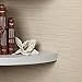 Danya B. Small Floating Wall Mount Laminate Corner Radial Accent Shelves (Set of 2) (White)