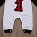 Canis Unisex Newborn Baby Boys Girls Christmas Romper Long Sleeve Lattice Deer Jumpsuit (12-18M, Black)
