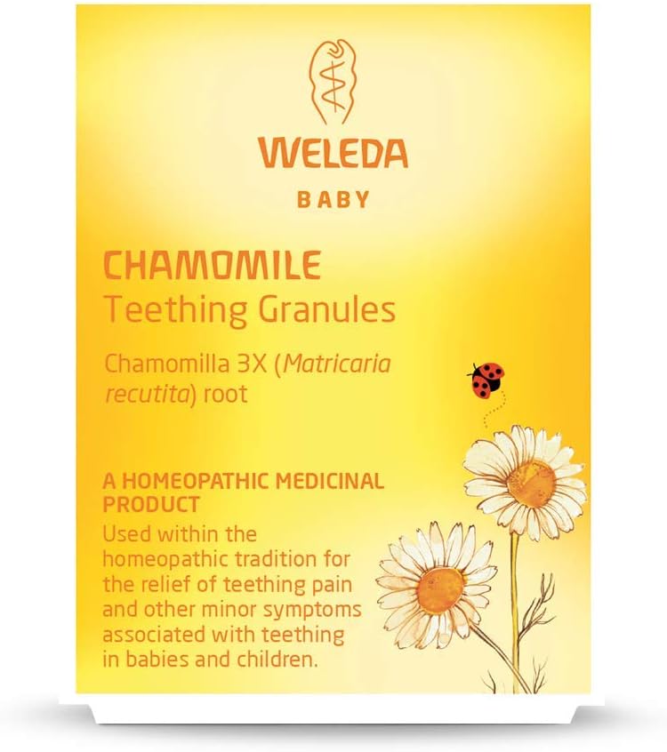 Weleda Teething Granules for Baby with Chamomilla Baby Teething, Teething Pain, Homeopathic Medicinal Product, Vegan, 15g - Image 3