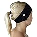 GearTop Headbands for Men & Women, Sweatband, Dust Mask, Multi-Functional Headband for Yoga, Workout, Crossfit, Running, Sports & Outdoors - Elastic, Sweat-Wicking, Breathable, Cooling (Black)