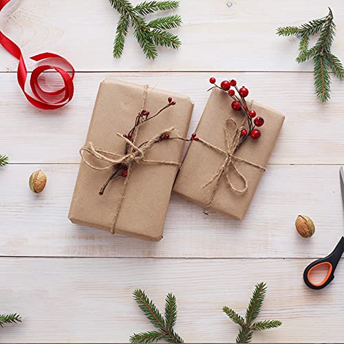 656 Ft x 6 MM Natural Jute Twine, 1/4” Heavy Duty Hemp Rope, 100