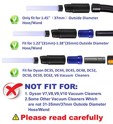 PetOde Universal Dusty Brush Vacuum Attachment Dust Cleaning Sweeper Vacuum Duster Attachment with Universal Adapter Flexible Tiny Tubes Dust Daddy for Keyboards/Drawers/Cars/Corners/Vents/Furnitures - Thumbnail 5