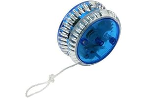 LED Yo-Yo for Kids Adults - Professional Plastic Trick YoYo with Light, Responsive Cartoon YoYo (Blue)/1.57x2.36