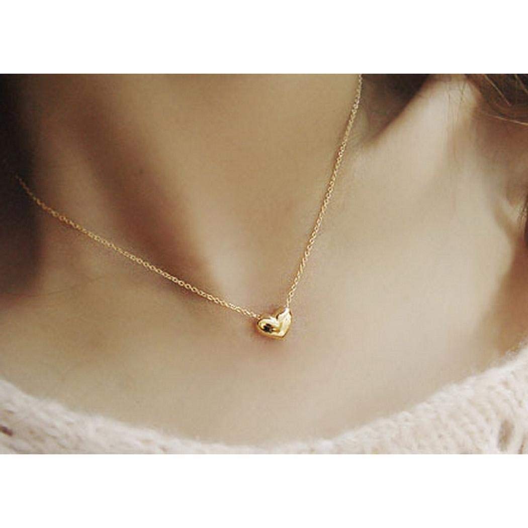 marris Alloy Heart Pendant Necklace Charm Necklace Clavicle Chain Women Jewelry Gift Pendant Necklaces