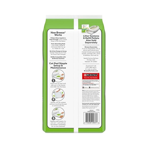 TIDY CATS BREEZE CAT PADS REFILL PACK, 10 CT