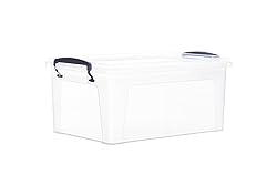 Superio Storage Bins with Lids- Clear Boxes for