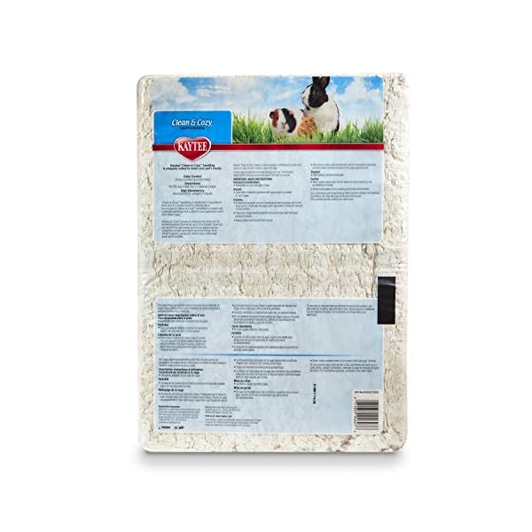 Kaytee Clean & Cozy Super Absorbent Paper Bedding for Cages, Hamster, Gerbil, Mice, Rabbit, Guinea Pig, 49.2 Litre…
