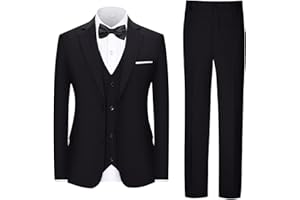 Lycody Boys Suit Kids 5 Piece Tuxedo Suit Set for Teen Boys Formal Dresswear