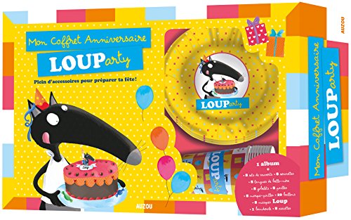 Mon coffret anniversaire Louparty : Avec 8 sets de couverts, 8 serviettes, 8 langues de belle-mère, by 