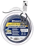 Husqvarna Titanium Force String Trimmer Lines, Orange/Gray